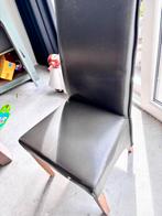 6 Gebruikte leren grijze stoelen deze week ophalenGRATIS, Huis en Inrichting, Stoelen, Ophalen, Strak, Gebruikt, Leer