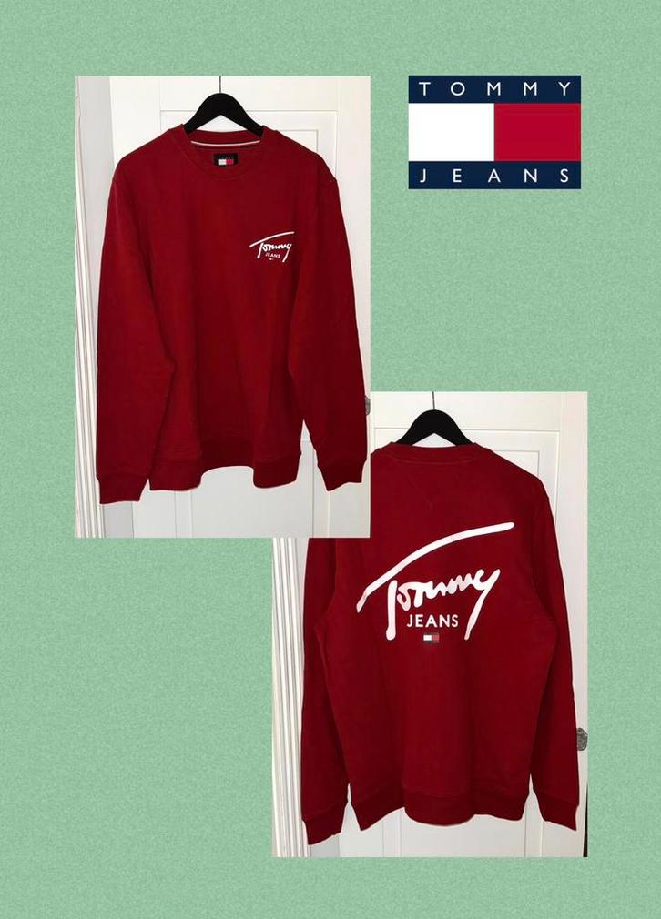 Trui (Tommy Jeans), Kleding | Heren, Truien en Vesten, Nieuw, Maat 48/50 (M), Rood, Ophalen of Verzenden