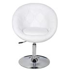 Kuipstoel loungestoel draaistoel wit GRATIS VERZENDING!, Nieuw, Metaal, Modern, Wit