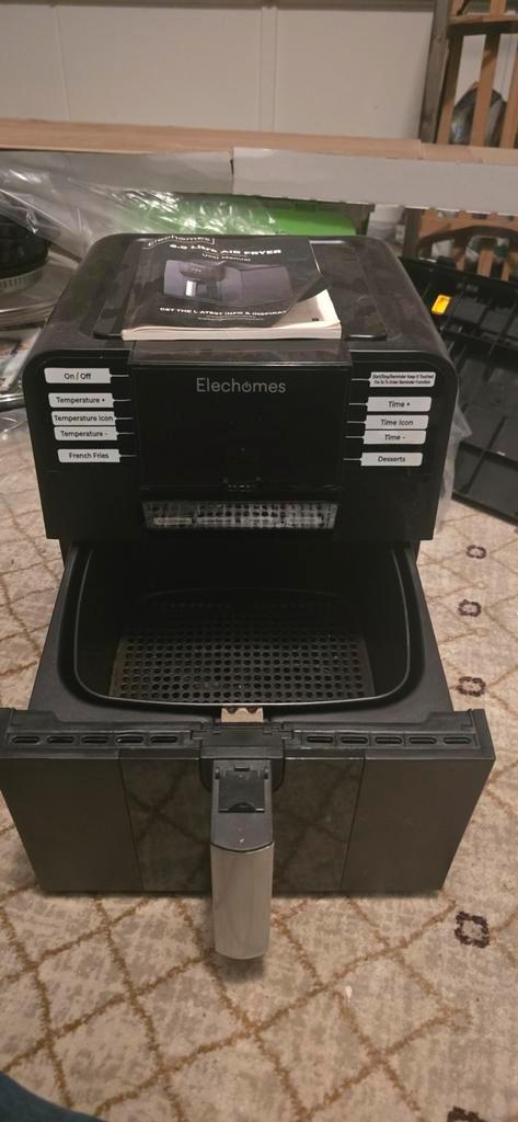 Elechomes Airfryer - Perfect voor gezonde maaltijden!, Witgoed en Apparatuur, Airfryers, Nieuw, Airfryer, 1000 t/m 1499 gram, Ophalen of Verzenden