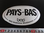 sticker PAYS - BAS bas studenten werkbureau, Verzamelen, Ophalen, Zo goed als nieuw, Bedrijf of Vereniging