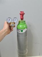 Menggas Argon/CO2 10L  voor Lassen +Reduceerventiel, Doe-het-zelf en Verbouw, Ophalen of Verzenden