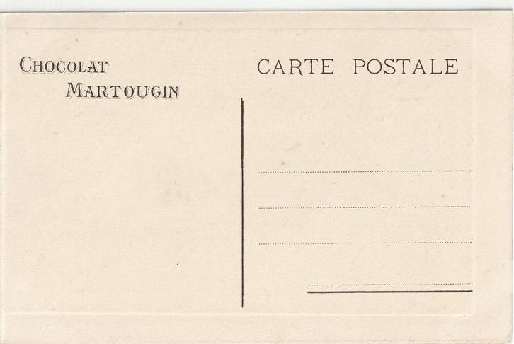 RECLAME CHOCOLA MARTOUGIN BEGIN 1900 MOOI OUDE KAART KH569, Verzamelen, Ansichtkaarten | Themakaarten, Ongelopen, 1920 tot 1940