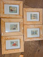 Ria van Leeuwen Schilderijtjes - Set van 5, Ophalen of Verzenden