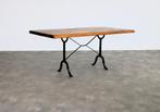 vintage eettafel | tafel | eiken | jaren 50, Gebruikt, Vijf personen of meer, Eikenhout, Rechthoekig