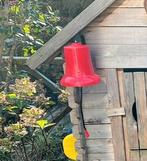 Grote rode brandweer bel voor speel tuinhuis kind, Ophalen of Verzenden, Zo goed als nieuw