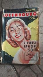 Vintage Radio Luxembourg Almanach Magazine 1958, Ophalen of Verzenden, Gelezen, Overige typen