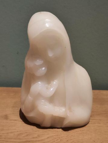 Maria en Jezus Kaars creme wit beschikbaar voor biedingen