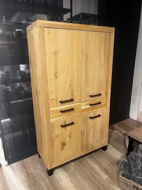 Stoere Robuste Eikenhouten Bergkast, Ophalen, Stoer, Eikenhout, Zo goed als nieuw