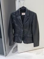 Zwarte leren damesjas Pasveer Meppel - Maat S/M, Kleding | Dames, Jasjes, Kostuums en Pakken, Zwart, Ophalen of Verzenden, Jasje
