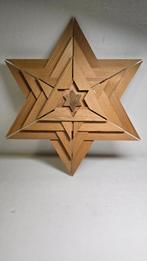 Houten kerststerren 2stuks, Diversen, Kerst, Ophalen of Verzenden, Zo goed als nieuw