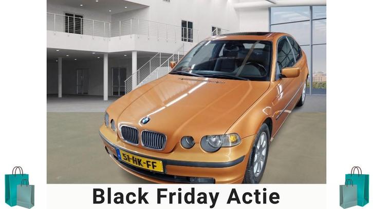 BMW 3-serie Compact 316ti Executive/DAKJE, Auto's, BMW, Bedrijf, Te koop, 3-Serie, ABS, Airbags, Airconditioning, Alarm, Boordcomputer