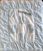 Boxkleed - 90x105 cm - Lichtblauw/Wit, Ophalen, Gebruikt, 85 tot 100 cm, Deken