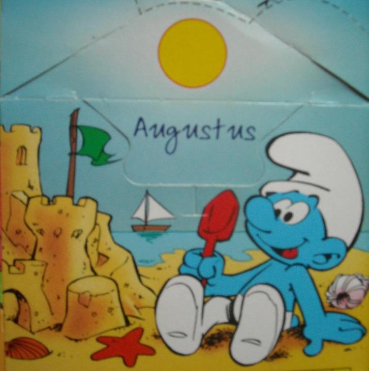 McDonalds Smurfen - Lachende Smurf van pluche, Verzamelen, Smurfen, Nieuw, Poppetje, Figuurtje of Knuffel, Lolsmurf, Ophalen of Verzenden