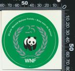 Sticker: WNF - Wereld Natuur Fonds - 25 Jaar, Verzamelen, Stickers, Verzenden, Zo goed als nieuw, Dier en Natuur