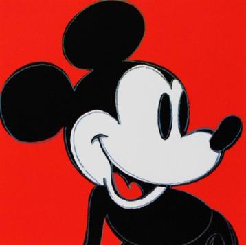+Andy Warhol Grano Lithografie"Mickey Mouse"Ges Gen Gel CMOA