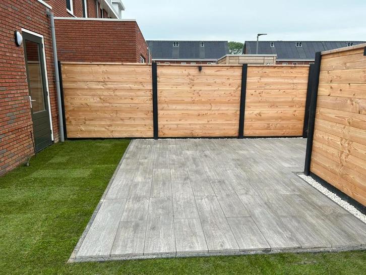 Hout Beton Douglas Composiet Hardhout, Tuin en Terras, Palen, Balken en Planken, Nieuw, Planken, Minder dan 180 cm, Hardhout, Ophalen of Verzenden