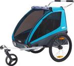 Fietskar voor twee kindjes, inclusief regen hoes, Fietsen en Brommers, Fietsaccessoires | Aanhangers en Karren, Ophalen, Opvouwbaar