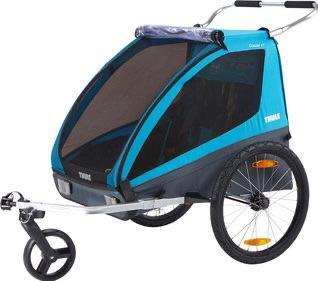 Fietskar voor twee kindjes, inclusief regen hoes beschikbaar voor biedingen