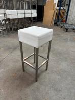 Witte kruk RVS frame - 50 stuks, Ophalen, 5 krukken of meer, 60 tot 90 cm, Zo goed als nieuw