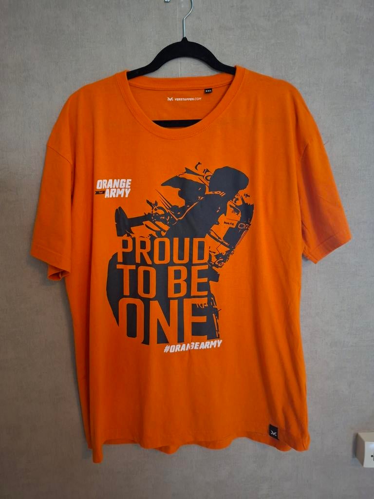 Max Verstappen T-shirt Orange Army mt XXL, Kleding | Heren, T-shirts, Verstappen, Ophalen of Verzenden, Zo goed als nieuw, Overige maten