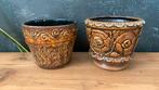 Twee vintage bloempotten west germany, Ophalen