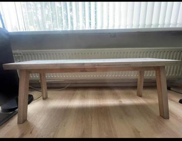 Houten Salontafel / bankje / bijzettafel - Rechthoekig beschikbaar voor biedingen