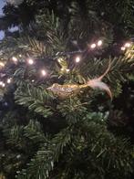 Kerst oud vogeltje goud met echte veertjes, Diversen, Kerst, Ophalen of Verzenden, Zo goed als nieuw