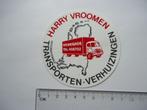 sticker oud Kerkrade Harry Vroomen truck transport oldtimer, Verzamelen, Stickers, Overige typen, Zo goed als nieuw, Verzenden