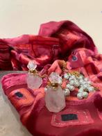 Rozenkwarts parfum as hanger beschermt liefde geluk passie, Nieuw, Ophalen of Verzenden, Roze, Met edelsteen