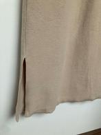 Simple the Brand beige fleece vest lang maat S met capuchon, Kleding | Dames, Truien en Vesten, Blosh B.V., Beige, Ophalen of Verzenden