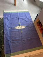 Vloerkleed tapijt kleed 117x190. Blauw groen wit 100% katoen, 100 tot 150 cm, Groen, 200 cm of meer, Ophalen of Verzenden