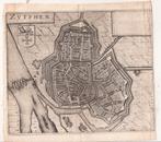 Zutphen Zvtphen Plattegrond Guicciardini 1634/1635, Ophalen of Verzenden