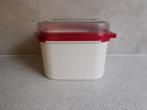Tupperware Koektrommel Vensterdoos Rood Crème, Ophalen of Verzenden, Zo goed als nieuw, Crème, Overige typen