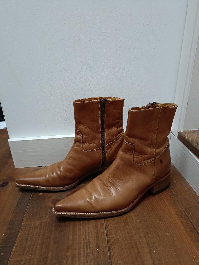 dr Adams by Sendra leren cowboylaarzen cognac maat 39, Kleding | Dames, Schoenen, Gedragen, Lage of Enkellaarzen, Bruin, Ophalen of Verzenden