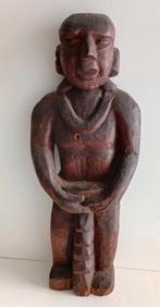 Oud Beeld Houtsnijwerk Monnik Vruchtbaarheid Tempelbeeld, Ophalen of Verzenden