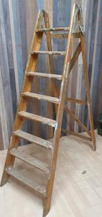 Houten trap in goede staat, Doe-het-zelf en Verbouw, Ladders en Trappen, Ophalen, Gebruikt, Minder dan 2 meter