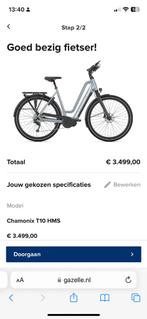 Gazelle chamonix T10 als nieuw 1800 km, Fietsen en Brommers, Elektrische fietsen, Ophalen of Verzenden, 50 km per accu of meer