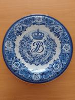 Wandbord delfts blauw porceleyne fles koningshuis huwelijk, Antiek en Kunst, Ophalen of Verzenden