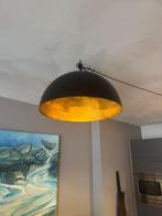 Hanglamp met Gouden Binnenkant, Ophalen, Zo goed als nieuw, Metaal, Minder dan 50 cm