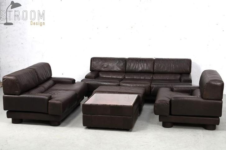 Percival Lafer Lounge Sofa Fauteuil Jaren 70 Vintage Design, Huis en Inrichting, Banken | Complete zithoeken, Gebruikt, Hout, Leer