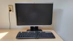 HP Monitor LA2205wg en HP toetsenbord, Ophalen of Verzenden, Zo goed als nieuw, 60 Hz of minder