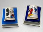 2 vingerhoedjes Disney / Micky Mouse, Ophalen of Verzenden, Mickey Mouse, Zo goed als nieuw, Beeldje of Figuurtje