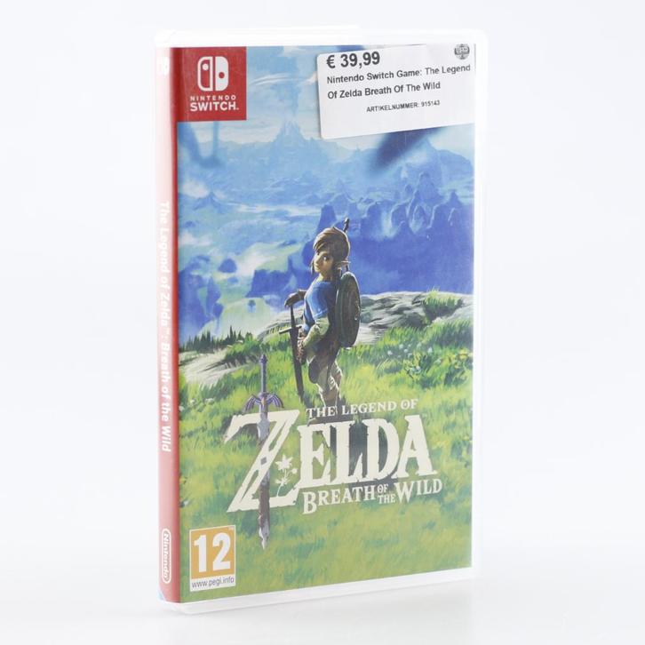 Nintendo Switch Game: The Legend Of Zelda Breath Of The Wild, Spelcomputers en Games, Spelcomputers | Nintendo Switch, Zo goed als nieuw