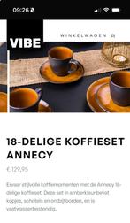 Nieuw 2 x 18 delig servies Vibe, Nieuw, Ophalen of Verzenden, Overige stijlen, Aardewerk