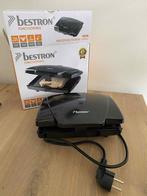 Bestron AMG750Z Tosti-IJzer Zwart, Ophalen of Verzenden, Zo goed als nieuw