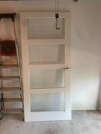 Houten opdekdeur wit eventueel met deurpost met glas, Ophalen