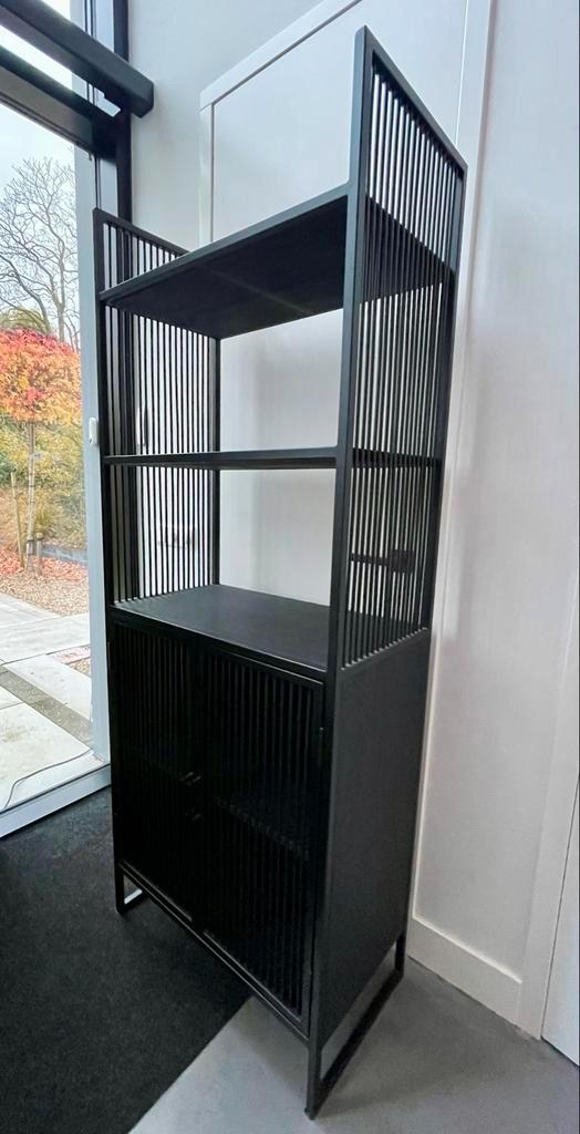 Troubadour Kast Jailhouse, Zwart Staal/Hout, Huis en Inrichting, Kasten | Boekenkasten, Zo goed als nieuw, 50 tot 100 cm, 150 tot 200 cm