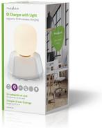Nedis QI draadlozer oplader met lamp, Ophalen of Verzenden, Nieuw, Apple iPhone