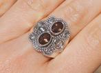 Vanoli 925 zilveren ring met rookkwarts maat 19,25, Sieraden, Tassen en Uiterlijk, Ringen, Daiva1973@hotmail.com, Vanoli, Bruin